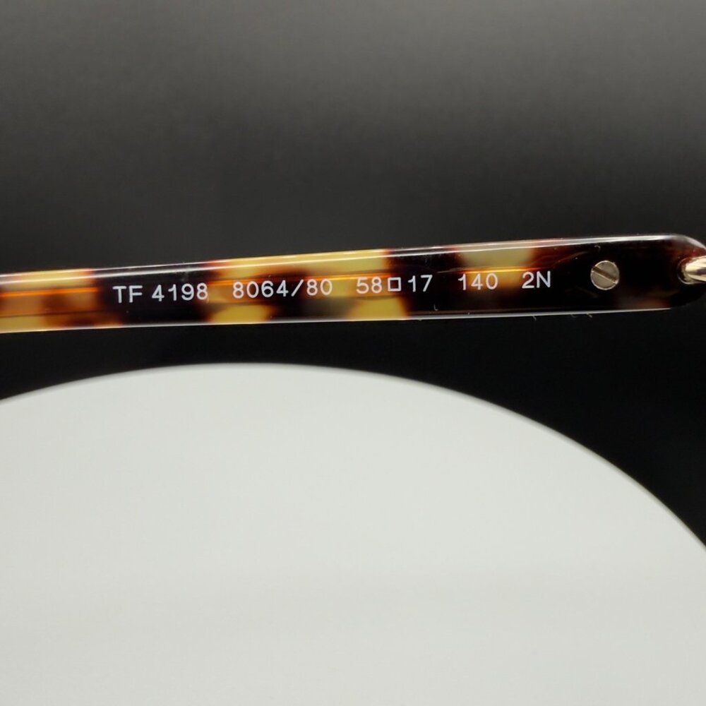 Tiffany TF 4198 80640 Yellow Havana Sunglasses Light Blue Lens 58 17 140 READ - Picture 14 of 16